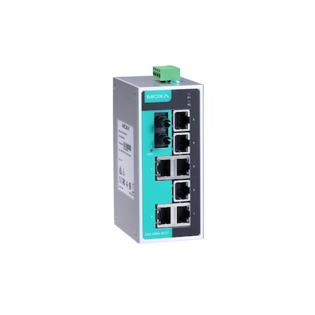 Moxa Unmgd Eth. Swtch W/ 7 10/100Baset(X)Ports, M1Eds208Amstt EDS-208A-M-ST-T